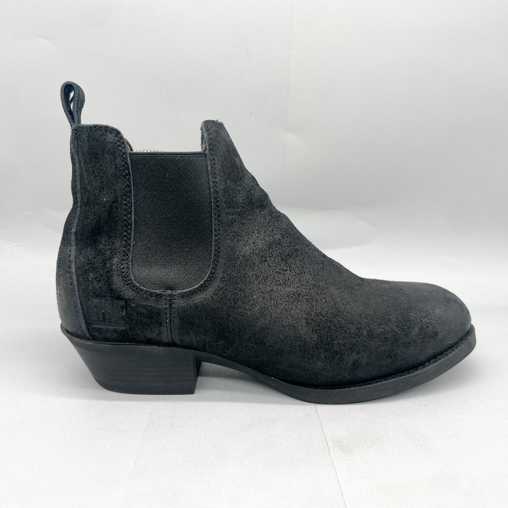 Frye Supply Womens 11W Wide Black Suede Chelsea Work Boots Safety Western Rugged